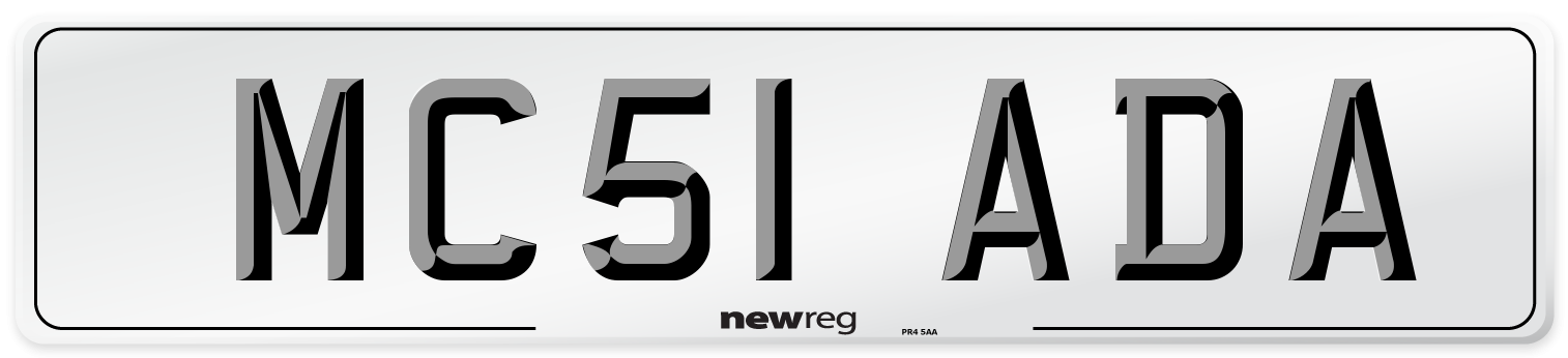 MC51 ADA Number Plate from New Reg